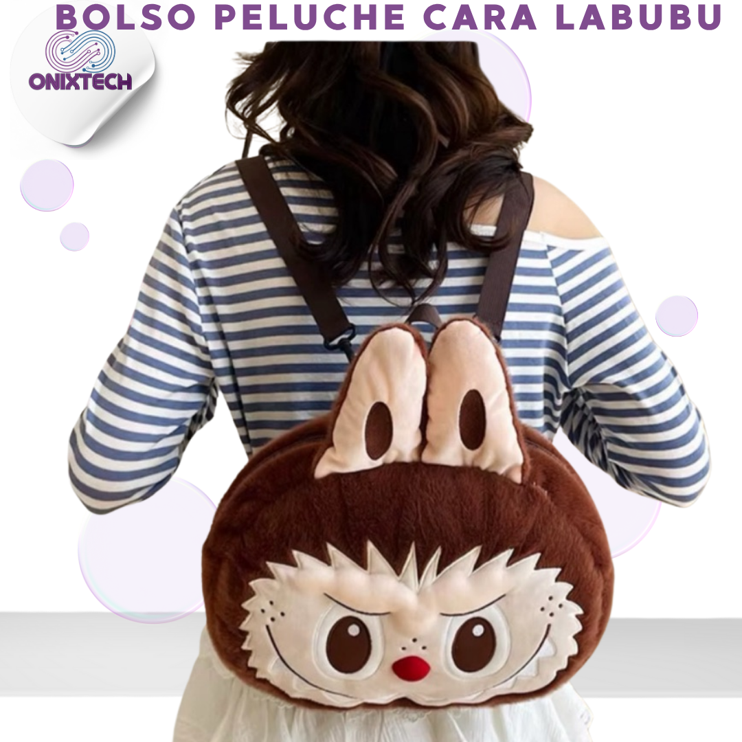 BOLSO PELUCHE CARA LABUBU